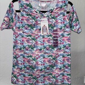 🌴Stella Parker Women’s Cold Shoulder Top Size Small